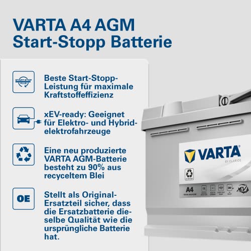 Varta 605901095D852 Autobatterien Silver Dynamic AGM 12 V 105 mAh 950 A - 2