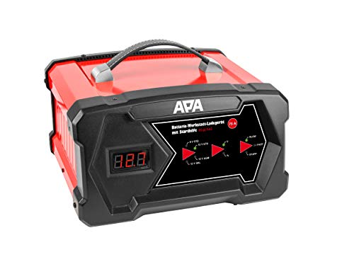 APA 16631 Werkstatt-Ladegerät mit Starthilfe, digital