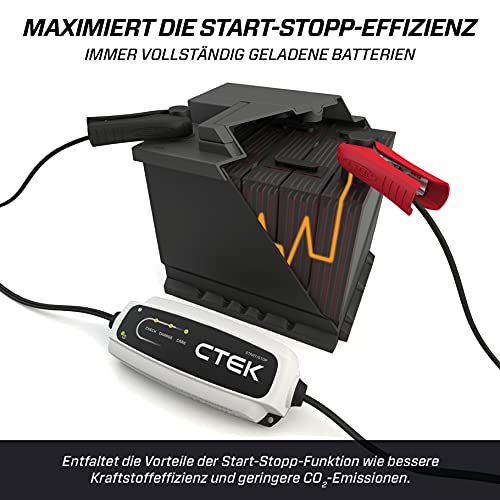 CTEK CT5 Start/Stop Intelligentes Batterielade- Und Erhaltungsgerät, Entwickelt Für Fahrzeuge Mit Start/Stopp Technologie - 5