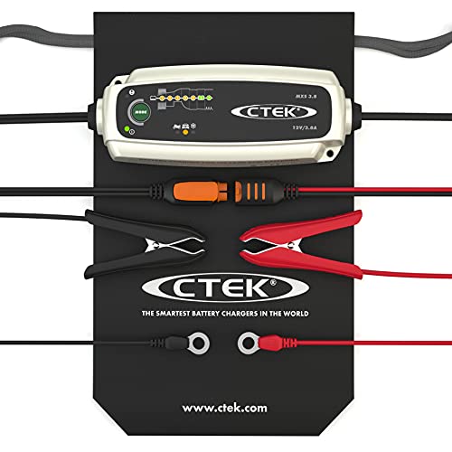 CTEK MXS 3.8 Vollautomatisches Ladegerät mit Countdown-Display (Ladung, Erhaltungsladung und Instandsetzung von Auto- und Motorradbatterien) 12V, 3,8 Amp – EU Stecker - 2