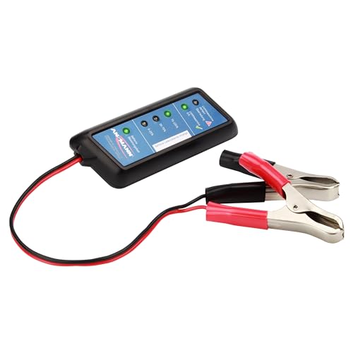 ANSMANN Power Check Kfz-Batterietester / Professionelles Testgerät für 12V Autobatterien / Ideal für Autofahrer und Service-Werkstatt / Zur Überprüfung von Ladezustand & Batterie-Belastbarkeit