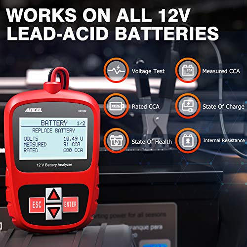 ANCEL BST200 Auto Batterietester 12 V 100-1100 CCA Automotive Bad Cell Test Tool Digital Analyzer - 2