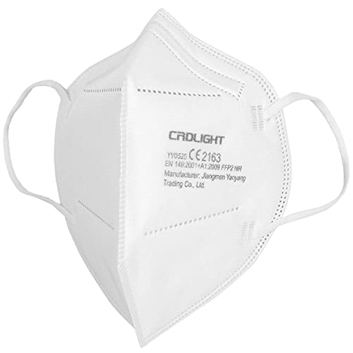 25 FFP2 Masken CE Zertifiziert Atemschutzmaske Einzelverpackung in PE-Beuteln - 8