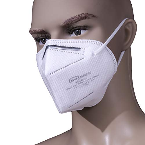SOSAFE 20 Stück FFP2 Mundschutz Maske perfekt für Mund- und Nasenschutz Schutzmaske Atemschutzmaske 4-lagig CE Zertifiziert - 2