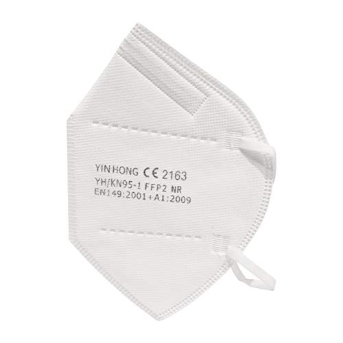 20x einzeln verpackte FFP2 Mundschutz, CE Zertifiziert nach EN149: 2001 + A1: 2009, Faltbare Halbmasken mit Nasenbügel und weichen elastischen Ohrschlaufen - 2