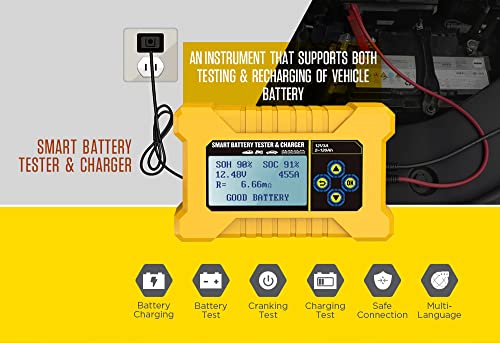 AUTOOL. BT380 Car Smart Batterietester & Autobatterieladegerät, Kfz-Batterietesteranalysator, Car Power Bank CCA2400 Für 12-V-Fahrzeuge - 2
