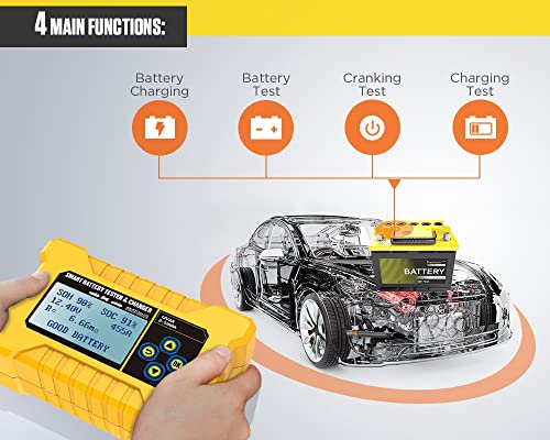 AUTOOL. BT380 Car Smart Batterietester & Autobatterieladegerät, Kfz-Batterietesteranalysator, Car Power Bank CCA2400 Für 12-V-Fahrzeuge - 3